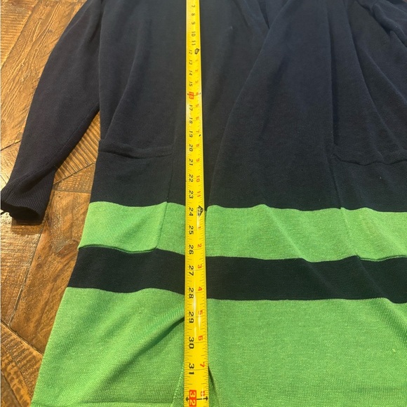 Lauren Ralph Lauren Linen Blend Border Stripe Cardigan
Navy/Green Size Medium - Picture 12 of 16